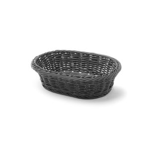 Cestino per Pane Ovale Nero HENDI 250x190x65mm, Design Elegante a Cassetto - Product Image 1