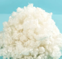Fibre discontinue de remplissage en polyester creux recyclé en gros de matières premières standard à bas prix