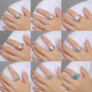 Xyop 925 sterling Silver Jewelry mellifluous thiết kế <span class=keywords><strong>Opal</strong></span> nhẫn cho phụ nữ tùy chỉnh bán buôn Quà Tặng - Product Image 2