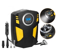 Gonfleur de pneu de voiture Pompe à air électrique portable filaire Pompe à air de voiture pour balles Moto Bicyclette