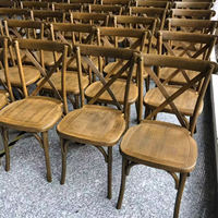 Chaises à dossier croisé pour adulte en résine pour événement de mariage en plein air, hôtel banquet restaurant, vignoble empilable en gros