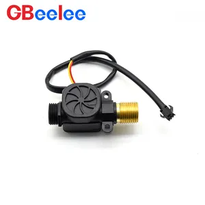 3 Wires 1.75Mpa High precision flow monitoring Hall magnetic Water flow sensor With Temperature probe water flow meter Sensor