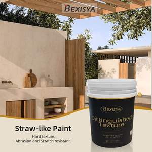 <span class=keywords><strong>Peinture</strong></span> murale extérieure écologique inorganique en forme de paille acrylique pour surfaces en terre battue Revêtement en poudre Imperméable à l'<span class=keywords><strong>humidité</strong></span> - Product Image 6