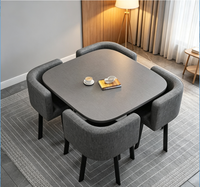 Table basse carrée en bois naturel japonais, style minimaliste, pour appartement, hôtel, tatami, table basse de loisirs, pieds en métal, multi-usages