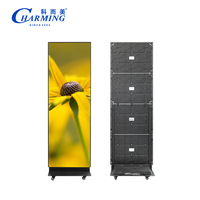 Pantalla LED Plegable Portátil para Carteles y Señalización, Pantalla Digital Móvil para Interiores, Pantalla Plegable para Video Wall