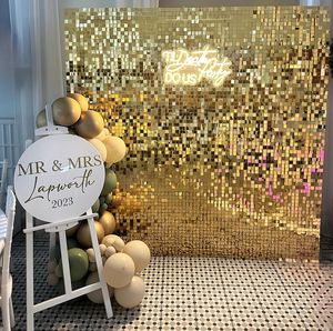 Panneau mural scintillant de décoration pour mariage et anniversaire, vente chaude 2026, personnalisable, politique de retour sans souci de 30 jours - Product Image 1