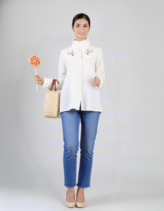 Vente en gros de Kurung Moden, style droit, sans repassage, Raya 2025, stock disponible, prix d'usine, fournisseur direct, OEM - Product Image 3
