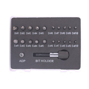 22pcs High-Speed Steel Reverse Thread <b>Removal</b> Tool Damaged Screw Extractor Set Cross-Border Bolt Screw Remover - Product Image 4