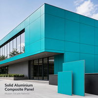 Panneaux composites ACP en aluminium de couleur unie, ignifuges, 3 mm, 4 mm, 5 mm, 4x8, pour revêtement mural