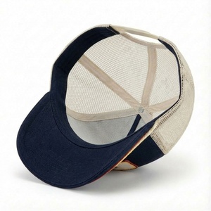 Casquettes Trucker Vintage Brodées avec Badge, Casquettes Trucker à Cordon, Casquettes Trucker Personnalisées à 5 Panneaux, Écussons pour Tenue Décontractée Unisexe - Product Image 4