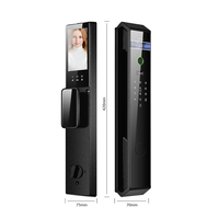 TTLock WiFi Smart Lock 3D Face Palm Vein Empreintes Digitales Déverrouillage Automatique Interphone Vidéo Numérique Sans Clé Smart Lock pour la Maison