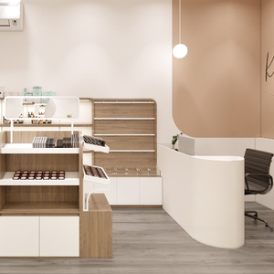 Diseño Personalizado de Fábrica para Decoración Interior de Tiendas de Cosméticos Pequeñas, Mostrador, Estante, Vitrinas para Tiendas de Maquillaje - Product Image 3