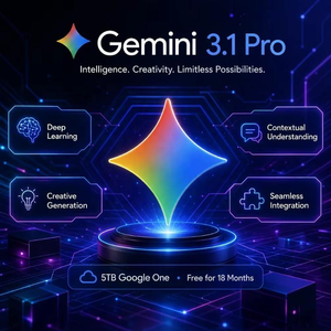 Plan de Suscripción Gemini 3.1 Pro de 12 Meses con 5 TB de Almacenamiento <span class=keywords><strong>Google</strong></span> One para Uso Global, Incluye Cuenta de Correo Personal - Product Image 4