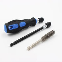 Brosse nettoyante pour tuyau de 1/4 pouce, brosse hexagonale, outil de nettoyage pour enlever la rouille, polissage, 20 pièces