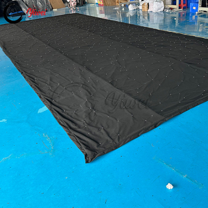 Màn rèm sao LED, màn sao băng, màn nền ánh sáng ma trận trắng và xanh - Product Image 2