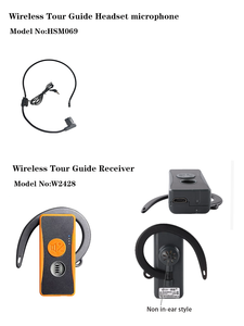 2.4g 999ch סיור אלחוטי מדריך מערכת מיקרופון, earhook 46 שעות חיי סוללה ארוכים עם 50-חריץ טעינה 50-חריץ - Product Image 3