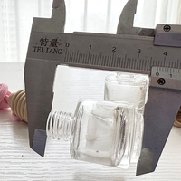 Diffuseur de parfum en verre transparent en forme de cylindre de 5 ml et 8 ml, avec bouchon à vis en bois, pour gravure et impression sérigraphiée, pour désodorisant de voiture