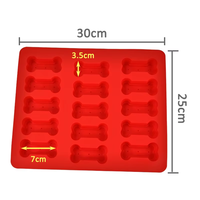 Moule en silicone UNIMOULD en forme d'os de chien - Moule à fondant et à chocolat pour la décoration de friandises pour animaux de compagnie, écologique, non toxique, antiadhésif