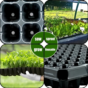 Thickened Flexible Fold-resistant <strong>PVC</strong> Seedling <strong>Tray</strong>, for Mass <strong>Flower</strong> Seedling Propagation. - Product Image 4