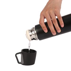 304 Stainless <b>Steel</b> Insulated Cup - Portable Sports Water <b>Bottle</b> with Double Lids - Coffee Cup and Tea Cup - Product Image 3