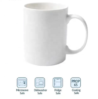 Mug à Café Blanc en Céramique de 11 oz Personnalisable par Sublimation
