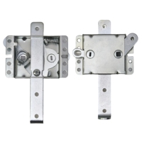 Serrure latérale de porte de garage Serrure de sécurité à pêne coulissant en acier robuste pour portes sectionnelles enroulables