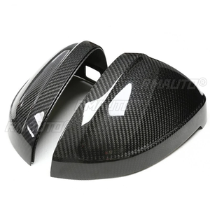 ฝาครอบกระจกมองข้างรถยนต์คาร์บอนไฟเบอร์แห้งจริงฝาครอบด้านข้างสำหรับรถยนต์ Audi A4 B9 S4 A5 2017นิ้ว - Product Image 2