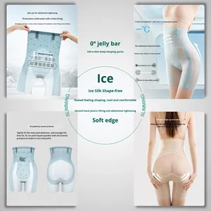 Pantaloncini Modellanti Senza Cuciture Ultra-Sottili <span class=keywords><strong>Sexy</strong></span> a Vita Media-Alta per Sollevamento Glutei, Pantaloni Modellanti Estivi da Donna - Product Image 4