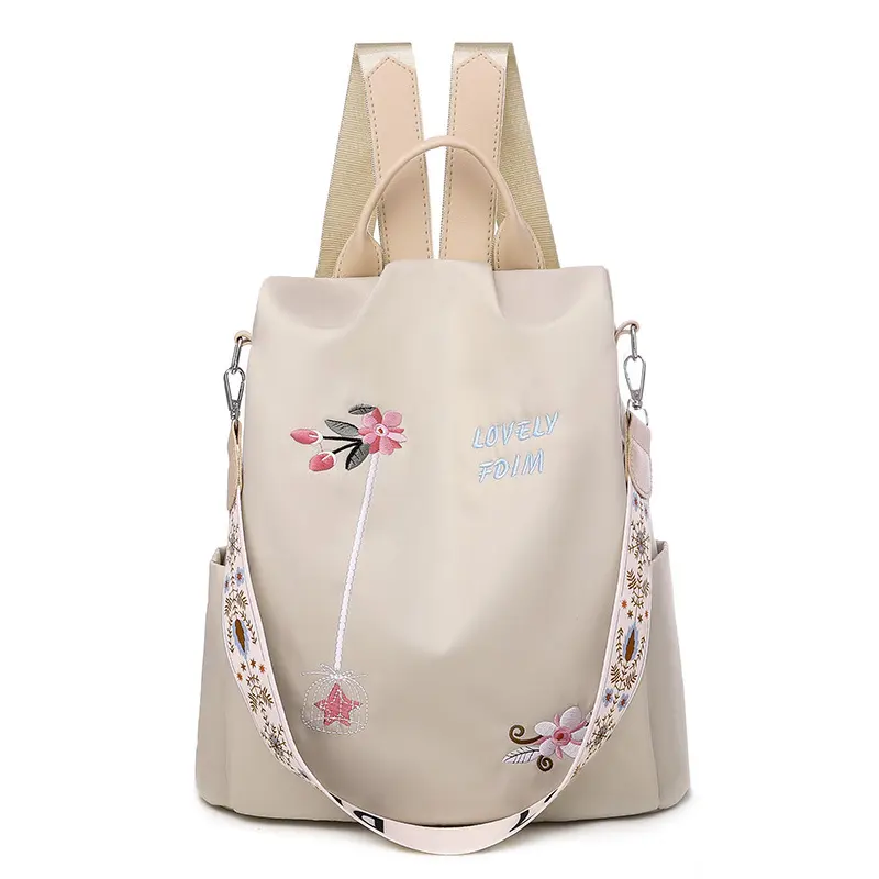 Mulheres personalizadas peso leve mochila impermeável senhoras Back Pack flor bolsa para meninas Heavy Duty escola saco