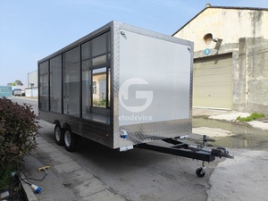 Chariot de petit-déjeuner délicieux, chariot électrique à 4 roues, voiture de restauration mobile, remorque de camion de nourriture - Product Image 4