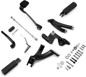 Kit de commande avant étendu avec repose-pieds Defiance pour Harley Softail <span class=keywords><strong>M8</strong></span> Low Rider FXLR FXLRS <span class=keywords><strong>Street</strong></span> <span class=keywords><strong>Bob</strong></span> 2018-2024 Noir - Product Image 5