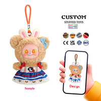 Porte-clés personnalisé en peluche rose mignon en forme de cochon, en tissu doux avec rembourrage en coton PP, service de personnalisation exclusif