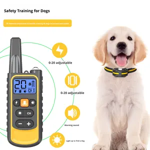 <span class=keywords><strong>Collier</strong></span> de dressage <span class=keywords><strong>pour</strong></span> <span class=keywords><strong>chien</strong></span> anti-aboiement rechargeable, étanche, en plastique, batterie 300 mAh, télécommande électronique, <span class=keywords><strong>collier</strong></span> électrique à choc - Product Image 2