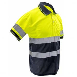 Chaleco de Seguridad Reflectante Personalizable al por Mayor Directo de Fábrica, Manga Corta, Algodón Impermeable, Camiseta Polo Transpirable de Secado Rápido - Product Image 4