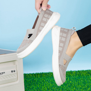 Chaussures de marche en maille pour femmes, légères et respirantes, à enfiler, semelle EVA, chaussures de fitness pour l'été - Product Image 4
