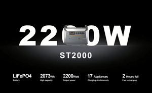 เครื่องกำเนิดไฟฟ้าพลังงานแสงอาทิตย์แบบพกพา Piforz 2500W  จ่ายไฟ AC 220V 110V สถานีไฟฟ้ากำลังสูง - Product Image 6