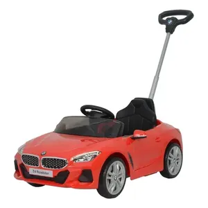 รถพลาสติก Ride-ON PUSH สำหรับเด็กอายุ1-5ปีสีดำพร้อมเสียงดนตรีและแตรสำหรับ BMW Z4 Roadster 3-in-1 - Product Image 3