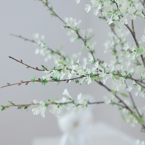 Rami di Spiraea Artificiali Realistiche all'Ingrosso in Vaso o Sciolti per Composizioni Floreali Fai-da-Te, Decorazioni Nordiche per Casa, Matrimoni ed Eventi - Product Image 1