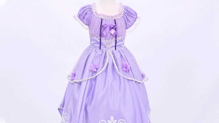 strapless open back dress Posh Peanut Girl's Disney Belle Tulle Dress in Yellow, 10Y-12Y, Viscose from Bamboo