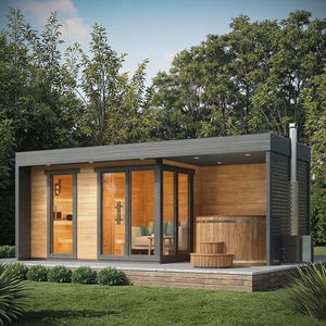 فيلا خشبية مكربنة مخصصة للفناء الخلفي في الهواء الطلق صالة شرفة مجموعة من 1-10 أشخاص مع البرد/، - Product Image 2