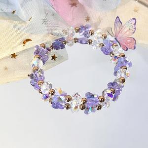 Bracelet en pierre naturelle avec perles de verre colorées pour la vitalité physique, support de livraison directe pour les grossistes, suivi en temps réel - Product Image 2