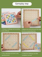 Ensemble d'éveil éducatif : Planche à fil élastique pour la maternelle, favorisant l'intelligence, jouets éducatifs
