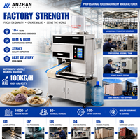 Machine à nouilles automatique intelligente ANZHAN 110/220V, capacité 100 kg, cœur PLC, puissance 1100W, garantie 1 an pour restaurants et usines alimentaires