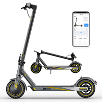 Trottinette électrique intelligente pliable V8 pour adultes, 3 couleurs, EU/USA, avec contrôle par application, batterie lithium 36V 10.5Ah, moteur sans balais 250W