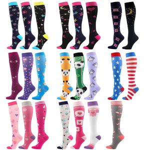 क्रिसमस हॉट बिक्री 15-20mmhg लोमड़ी बिल्ली कुत्ते पांडा यूनिकॉर्न पैटर्न खेल 20-30mmhg पशु संपीड़न मोजे - Product Image 2