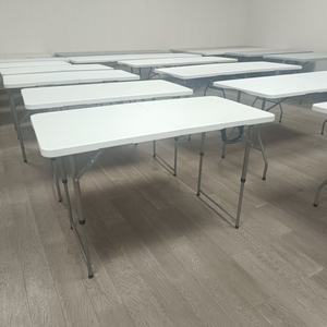 <span class=keywords><strong>Set</strong></span> da Pranzo per Esterni con Tavolo Rettangolare in Plastica HDPE da 2,4 m <span class=keywords><strong>e</strong></span> 10 Sedie Pieghevoli per Eventi - Product Image 2
