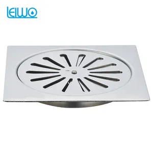 Ống Thoát Nước Sàn Vuông Bằng Thép Không Gỉ 120*120Mm Hình Quạt Phòng Tắm