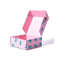Boîte d'expédition en carton ondulé rose mat écologique personnalisée pour les boissons énergisantes et les produits de beauté |   Carton magnétique imprimé pour cadeau de mariage PR