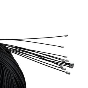 Câble de suspension en acier oxydé noir avec extrémité à boule pour suspension de luminaires et panneaux LED, couleur personnalisée disponible. - Product Image 2