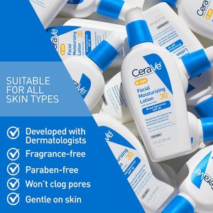 Loción Hidratante Facial SPF 30 Sin Aceite con Ácido Hialurónico para Todo Tipo de Piel, Uso Diario Femenino - Product Image 1